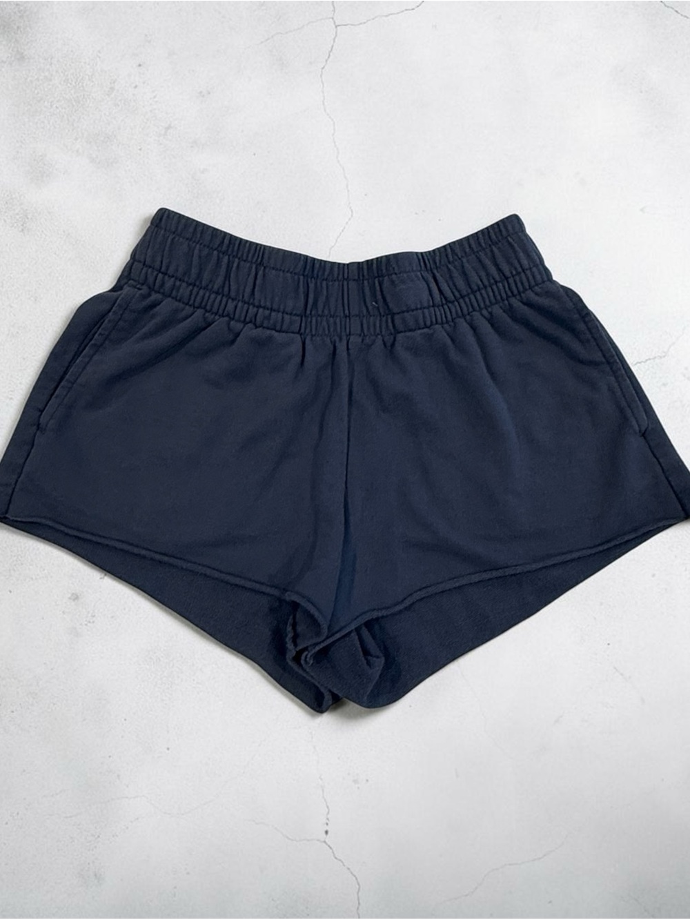 Wild Fable Lounge Shorts WomensXXS Blue/Gray Pull-On Pockets Wide Elastic Waist